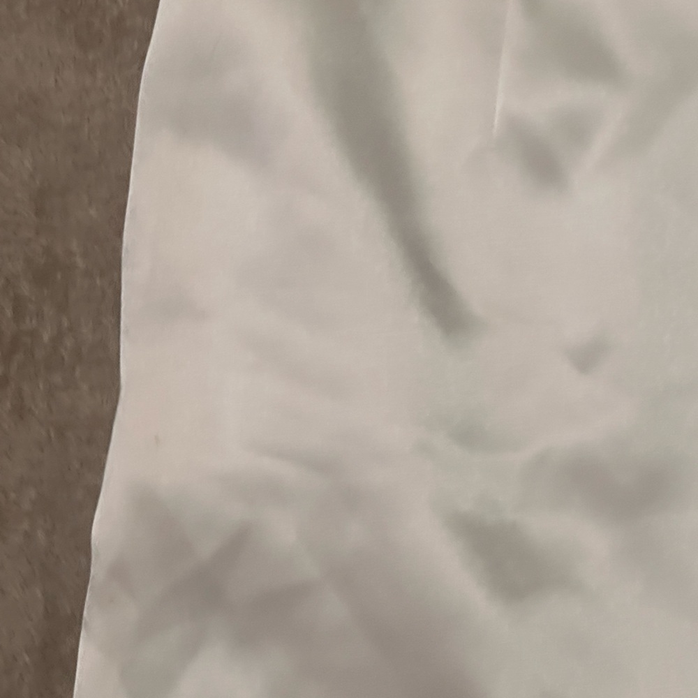 Ten By Babaton Soft Ivory Zipper Faux Wrap Mini Skirt Sz 2 Side Rushing Rtl $149 - Picture 4 of 6